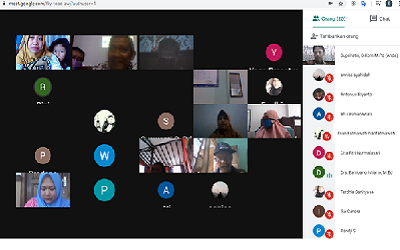 Rapat Pleno Kelulusan 2020 melalui Video Conference